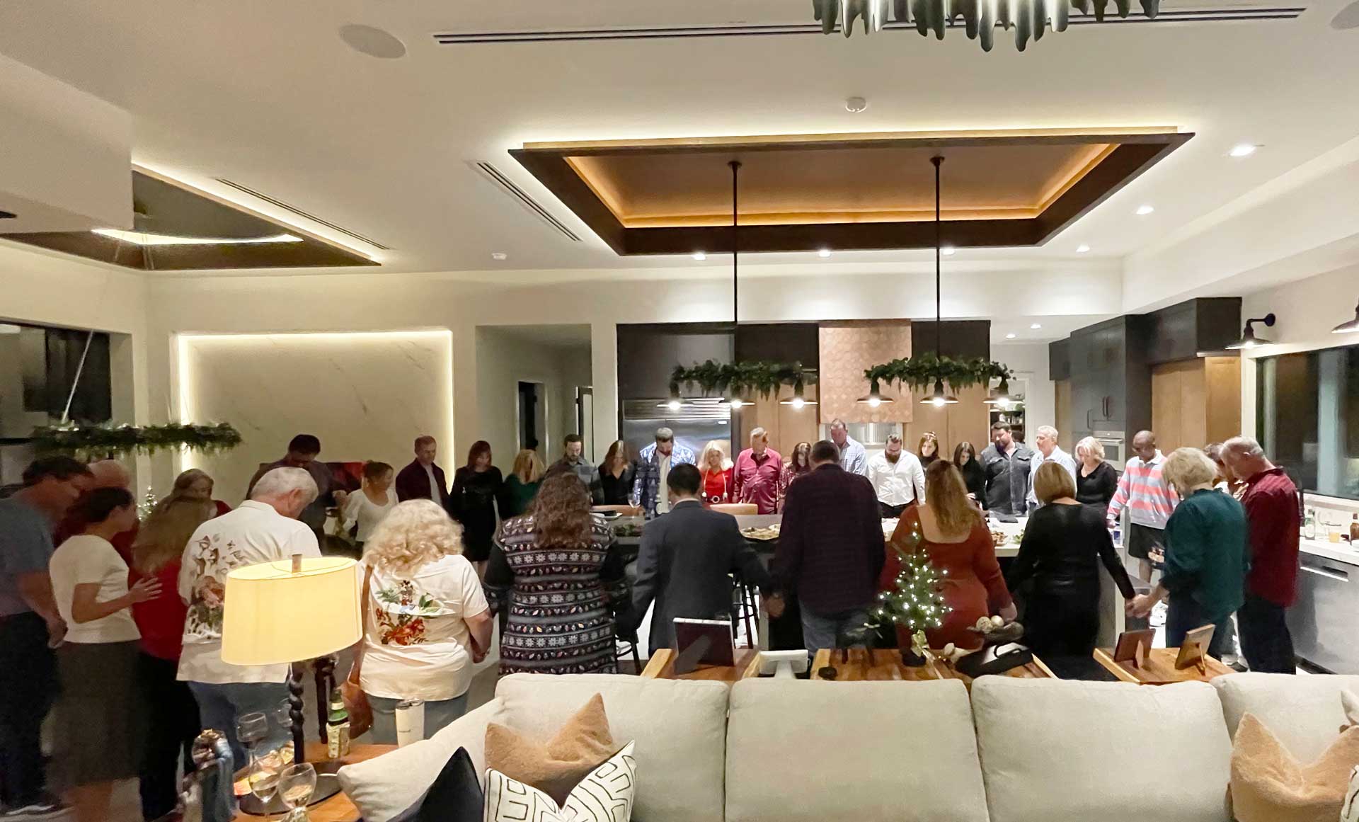House Gathering — people gathering in faith and fellowship